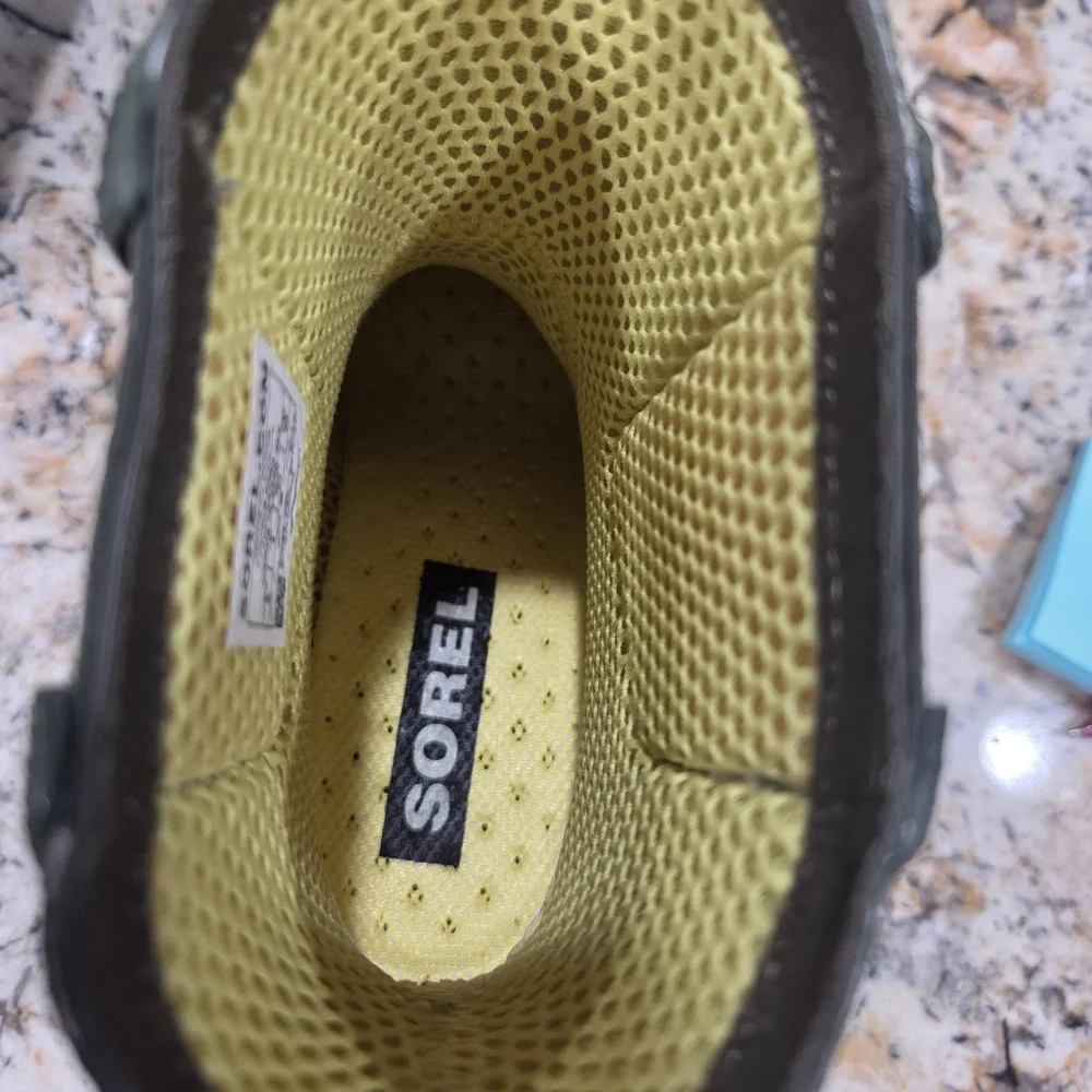 NWT Sorel Joan Rain Chelsea Ankle Bootie Rubber Wedge Boots Size 6 - Picture 6 of 9